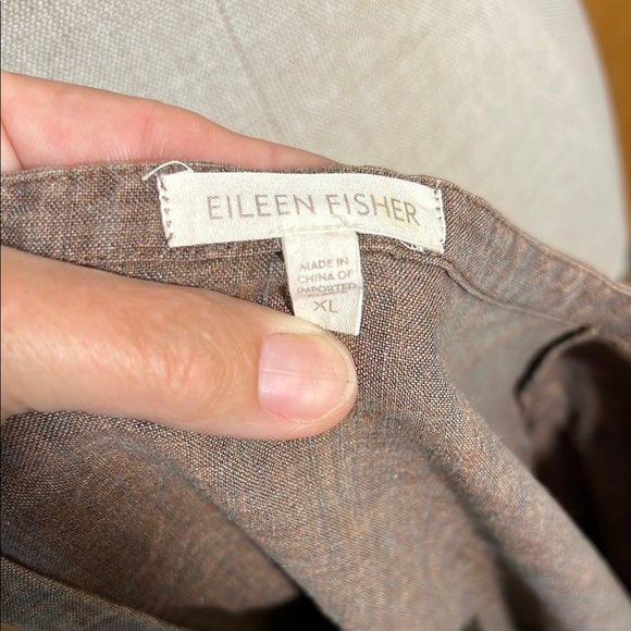 Eileen Fischer Linen Button-Up Blouse - Picture 8 of 9